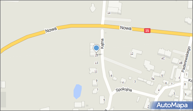 Gniewkowo, Kątna, 15, mapa Gniewkowo