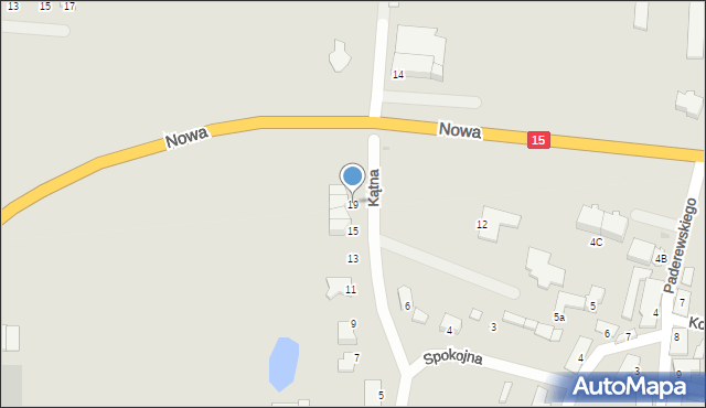 Gniewkowo, Kątna, 19, mapa Gniewkowo