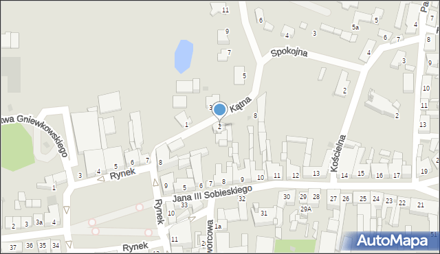 Gniewkowo, Kątna, 2, mapa Gniewkowo