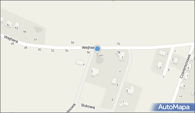 Gniewowo, Kalinowa, 1, mapa Gniewowo