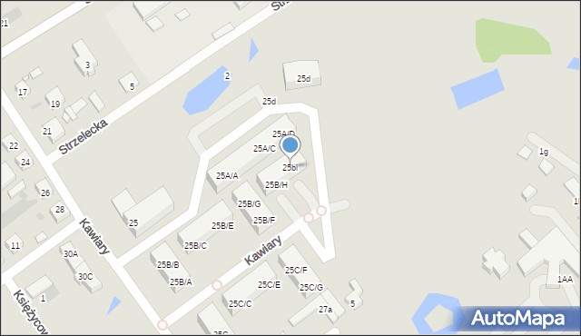 Gniezno, Kawiary, 25bi, mapa Gniezna