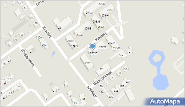 Gniezno, Kawiary, 25cc, mapa Gniezna