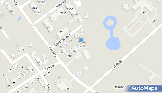 Gniezno, Kawiary, 31F, mapa Gniezna