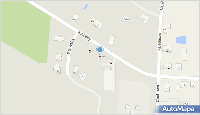 Gniezno, Kawiary, 52, mapa Gniezna