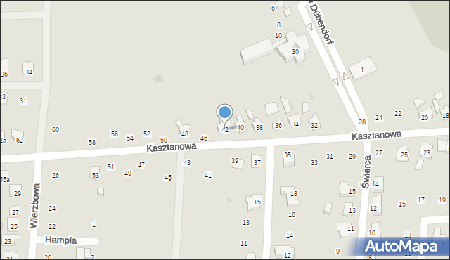 Gogolin, Kasztanowa, 42, mapa Gogolin