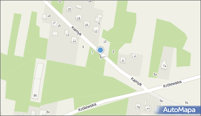 Gołaczewy, Kamyk, 5, mapa Gołaczewy