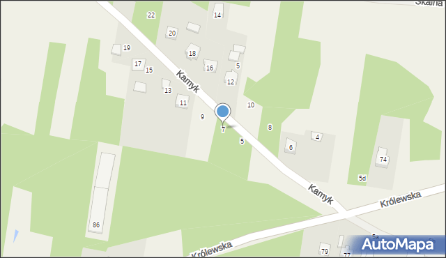 Gołaczewy, Kamyk, 7, mapa Gołaczewy