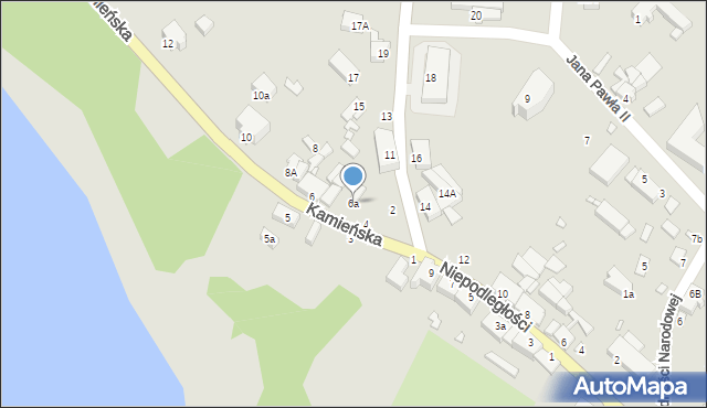 Golczewo, Kamieńska, 6a, mapa Golczewo