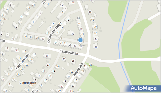Goleniów, Kasprowicza Jana, 34, mapa Goleniów