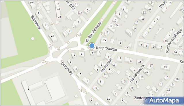 Goleniów, Kasprowicza Jana, 5, mapa Goleniów