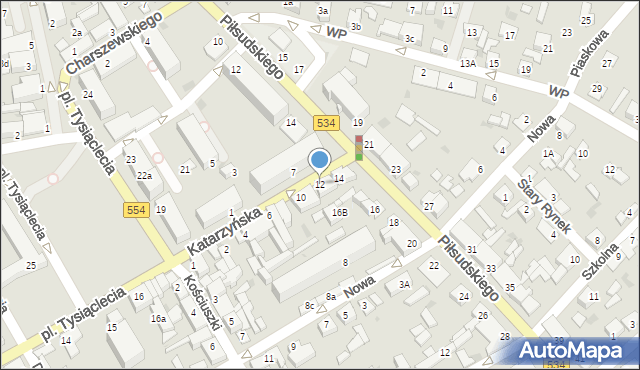 Golub-Dobrzyń, Katarzyńska, 12, mapa Golub-Dobrzyń