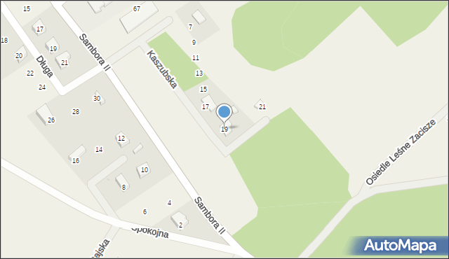 Gołubie, Kaszubska, 19, mapa Gołubie