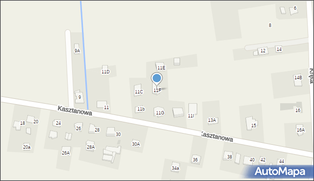 Góra, Kasztanowa, 11F, mapa Góra