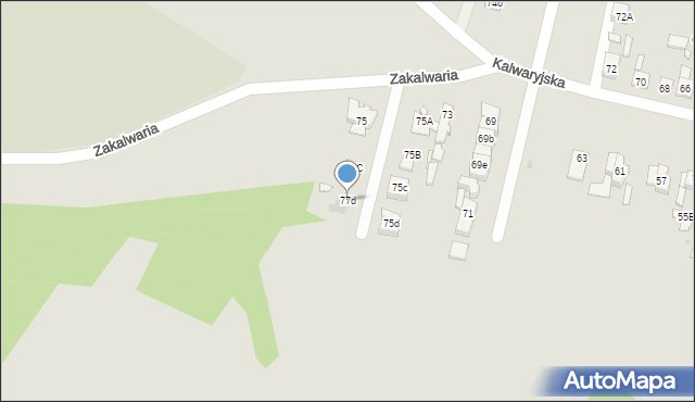 Góra Kalwaria, Kalwaryjska, 77d, mapa Góra Kalwaria