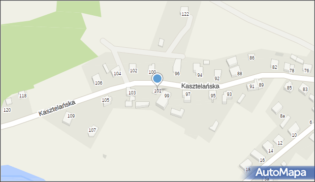 Goręczyno, Kasztelańska, 101, mapa Goręczyno