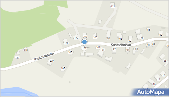 Goręczyno, Kasztelańska, 103, mapa Goręczyno