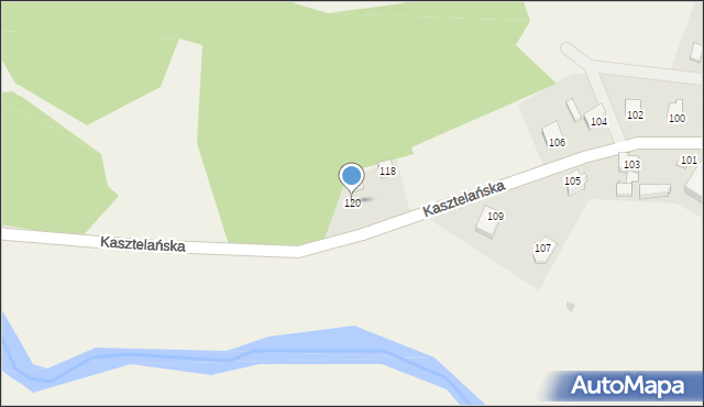 Goręczyno, Kasztelańska, 120, mapa Goręczyno