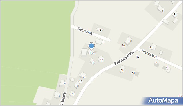 Goręczyno, Kasztelańska, 12A, mapa Goręczyno