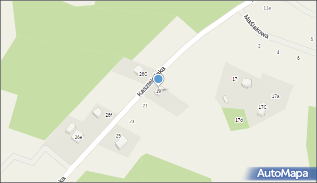 Goręczyno, Kasztelańska, 19, mapa Goręczyno