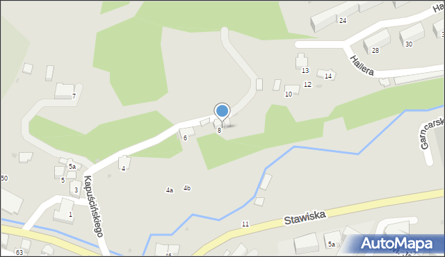 Gorlice, Kapuścińskiego Józefa, 8a, mapa Gorlic