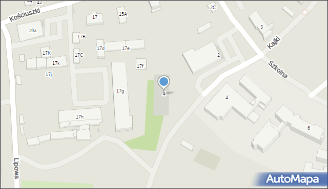 Górowo Iławeckie, Kajki Michała, 4, mapa Górowo Iławeckie