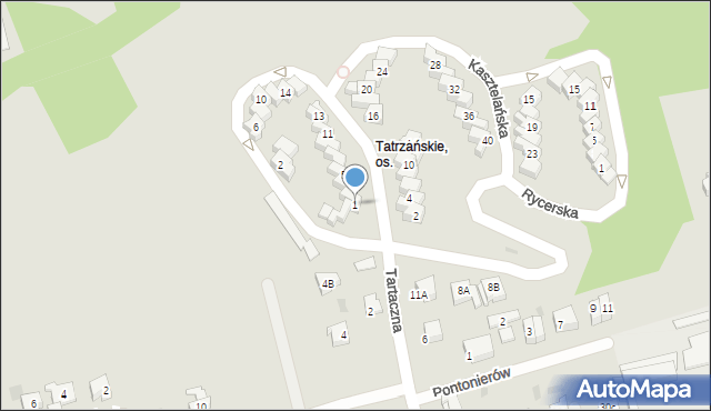 Gorzów Wielkopolski, Kasztelańska, 1, mapa Gorzów Wielkopolski