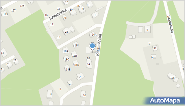 Gościcino, Kasztelańska, 12, mapa Gościcino