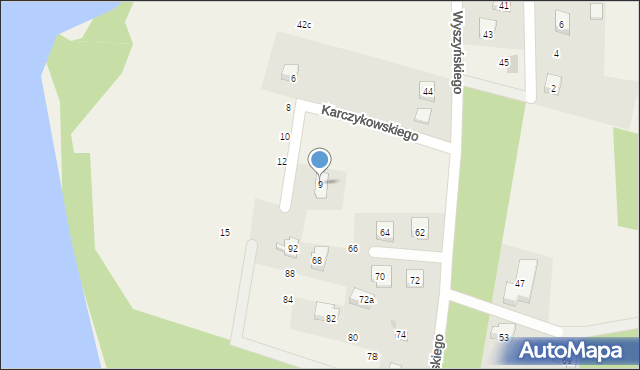Gowidlino, Karczykowskiego S., ks., 9, mapa Gowidlino