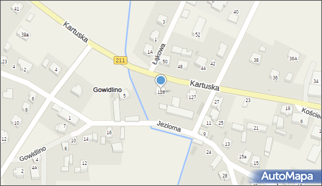 Gowidlino, Kartuska, 126, mapa Gowidlino
