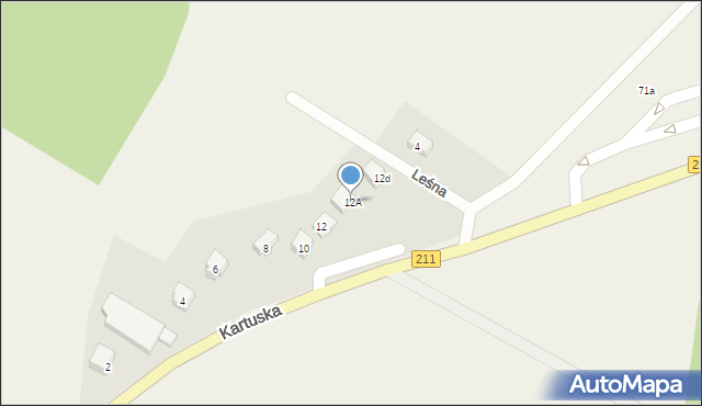 Gowidlino, Kartuska, 12A, mapa Gowidlino