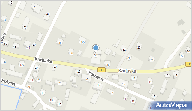 Gowidlino, Kartuska, 34, mapa Gowidlino