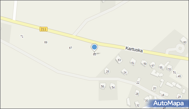 Gowidlino, Kartuska, 65, mapa Gowidlino