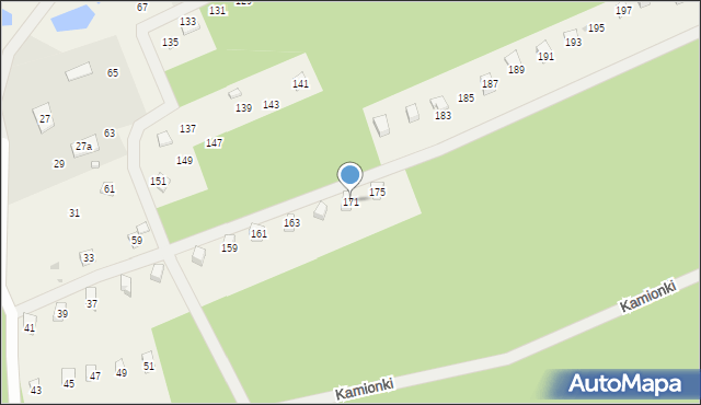 Grabówko, Kamionki, 171, mapa Grabówko