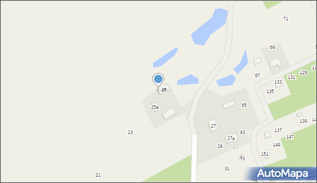 Grabówko, Kamionki, 25b, mapa Grabówko