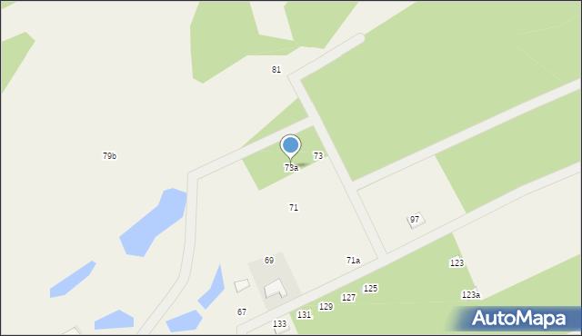 Grabówko, Kamionki, 73a, mapa Grabówko