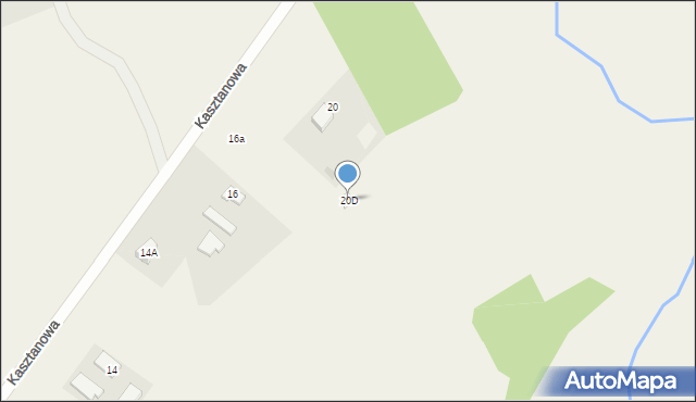 Grabowo Kościerskie, Kasztanowa, 20D, mapa Grabowo Kościerskie