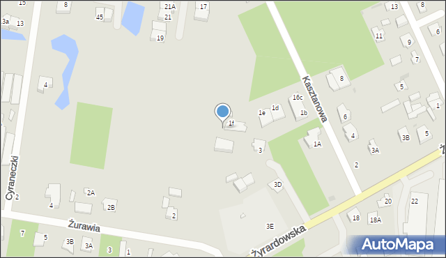 Grodzisk Mazowiecki, Kasztanowa, 1g, mapa Grodzisk Mazowiecki