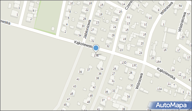 Grodzisk Wielkopolski, Kąkolewska, 13E, mapa Grodzisk Wielkopolski