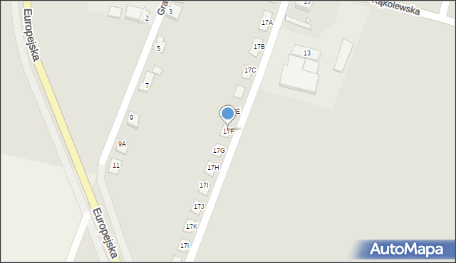 Grodzisk Wielkopolski, Kąkolewska, 17F, mapa Grodzisk Wielkopolski
