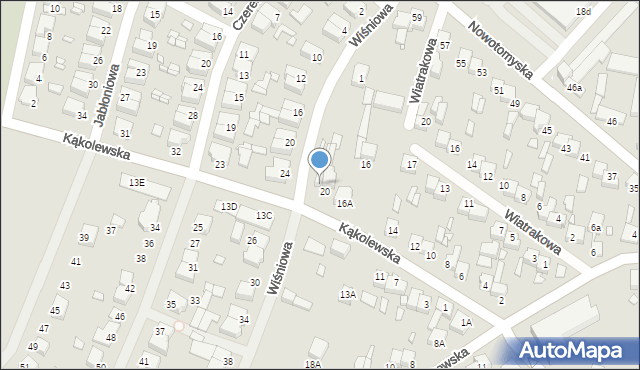 Grodzisk Wielkopolski, Kąkolewska, 24, mapa Grodzisk Wielkopolski