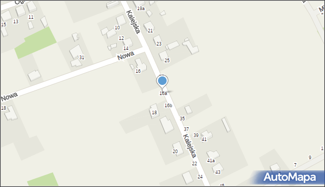 Grodzisko, Kalejska, 16a, mapa Grodzisko