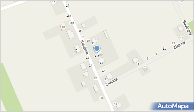 Grodzisko, Kalejska, 41a, mapa Grodzisko
