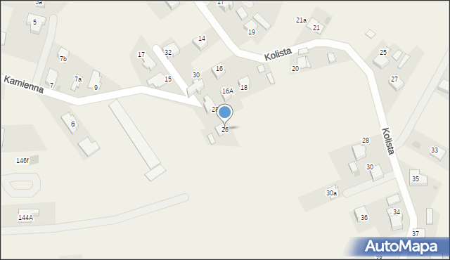 Grojec, Kamienna, 26, mapa Grojec