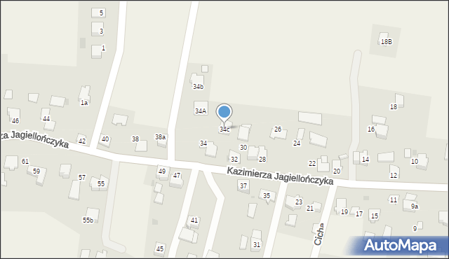 Grojec, Kazimierza Jagiellończyka, 34c, mapa Grojec