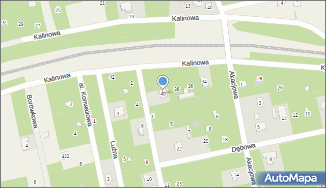 Groszowice, Kalinowa, 40, mapa Groszowice
