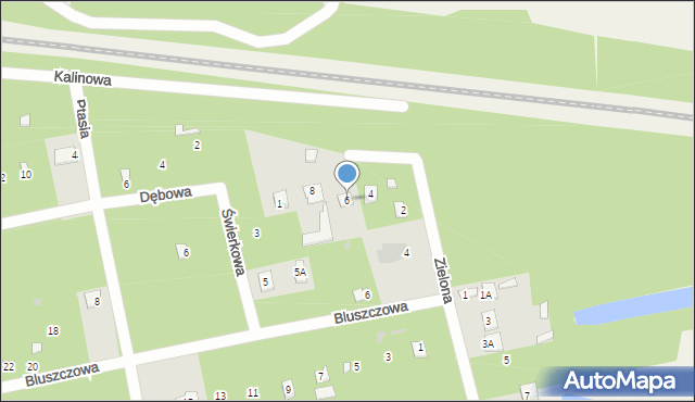 Groszowice, Kalinowa, 6, mapa Groszowice
