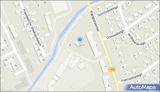 Grudziądz, Karabinierów, 2f, mapa Grudziądza