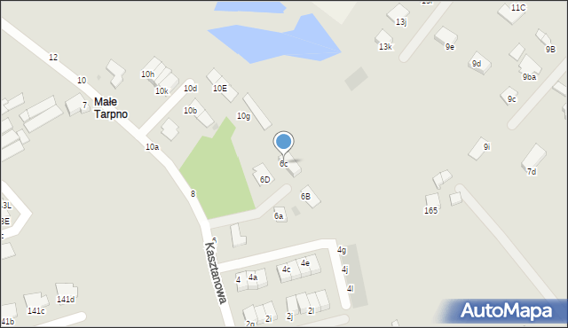 Grudziądz, Kasztanowa, 6c, mapa Grudziądza