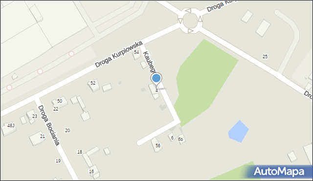 Grudziądz, Kaubego Tadeusza, 4, mapa Grudziądza