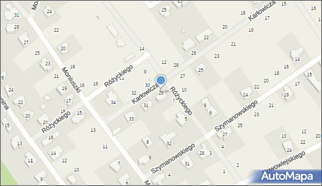 Gruszczyn, Karłowicza Mieczysława, 29, mapa Gruszczyn